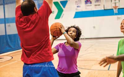 adult basketball at the y